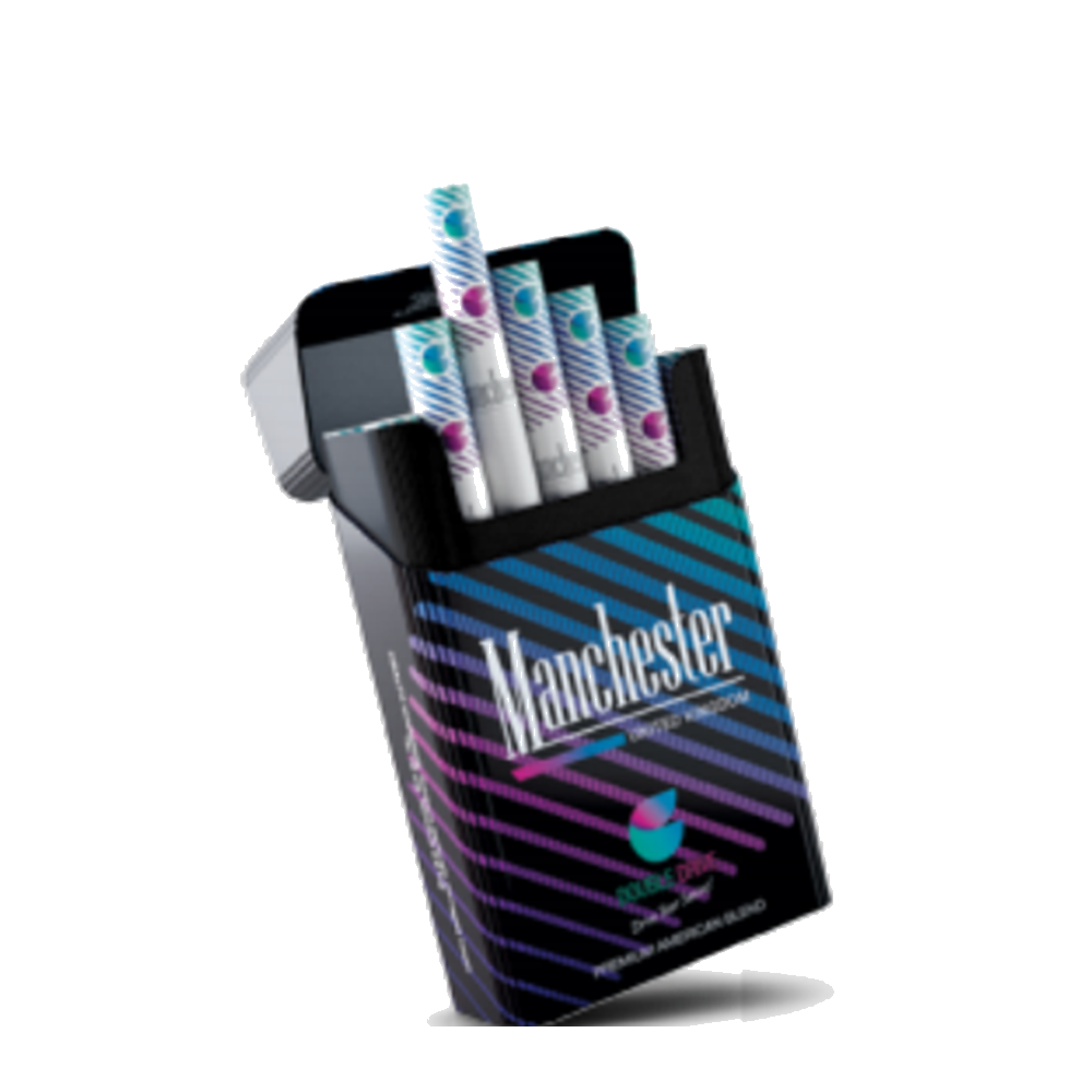 Manchester Double Drive Blueberry Mint Cigarettes – 1 Carton (10 Packs)